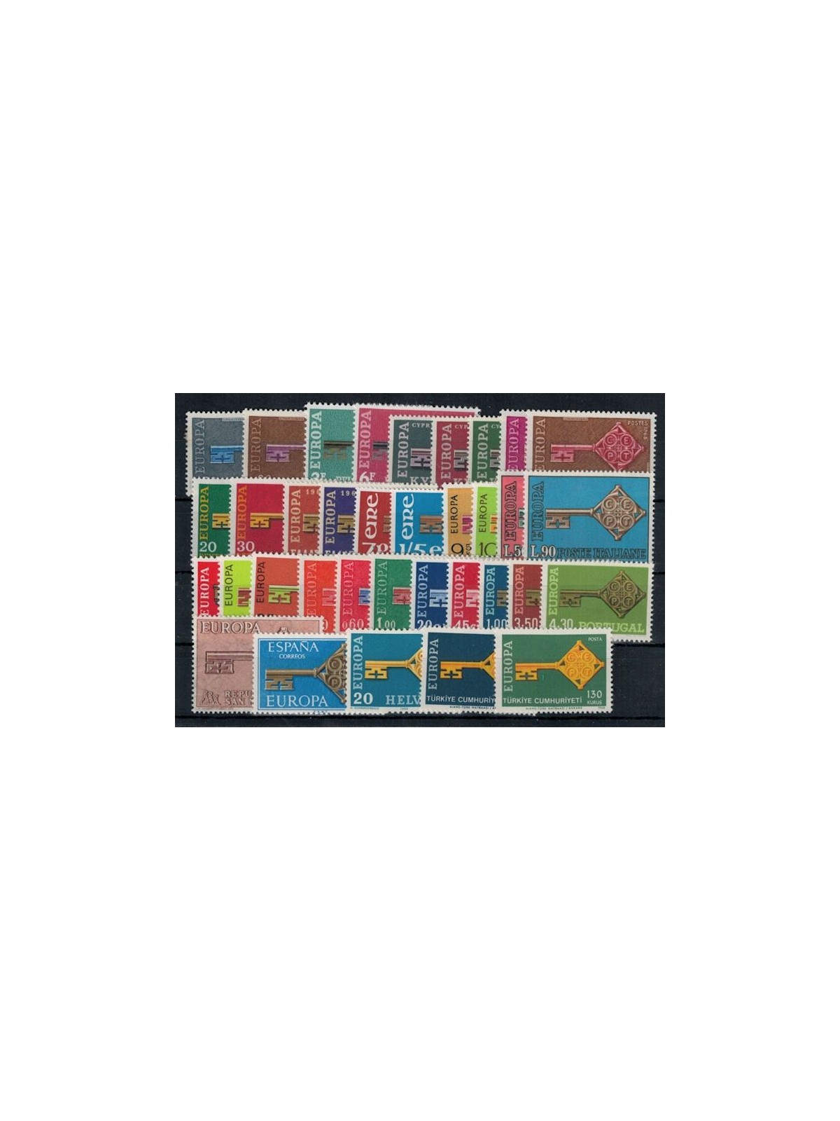 EUROPA CEPT 1968 Annata Completa 35v MNH**