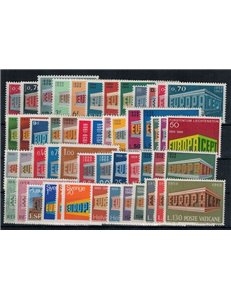 EUROPE CEPT 1969 Complete Year 52v MNH**