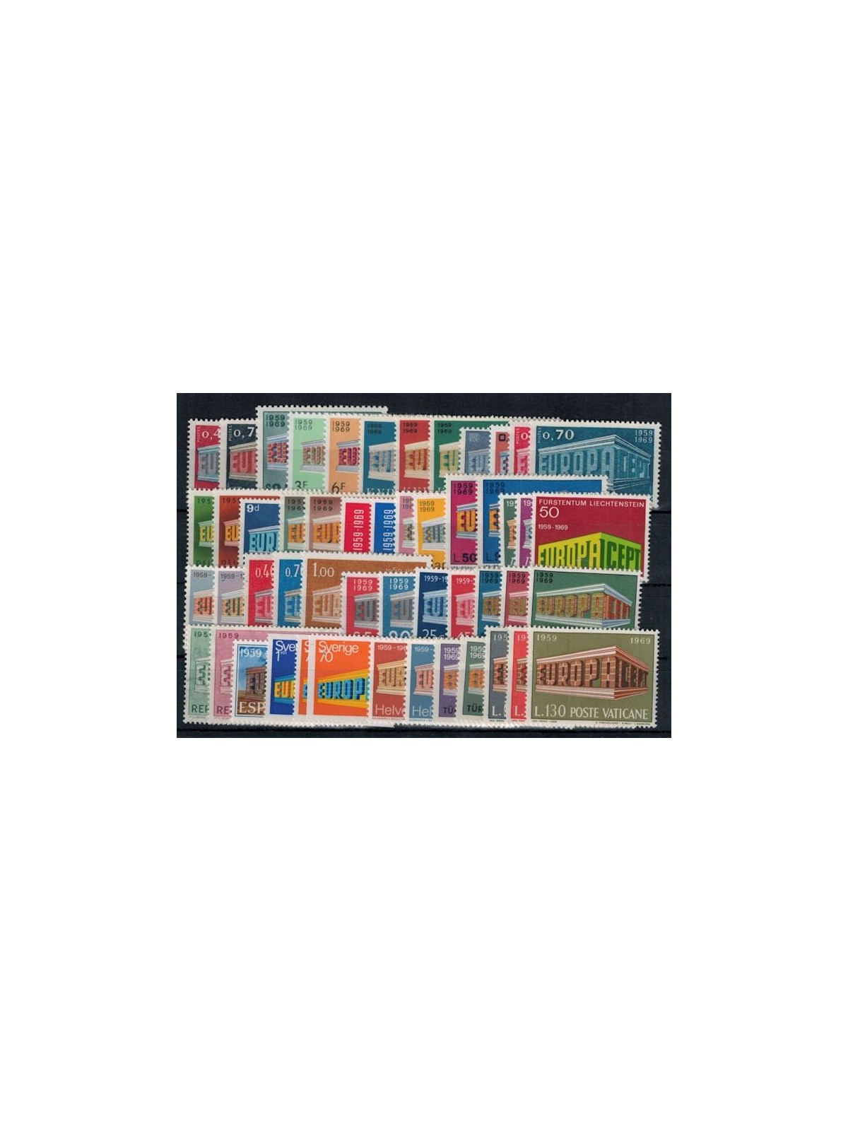 EUROPA CEPT 1969 Annata Completa 52v MNH**