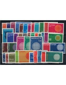 EUROPE CEPT 1970 Complete Year 41v MNH**