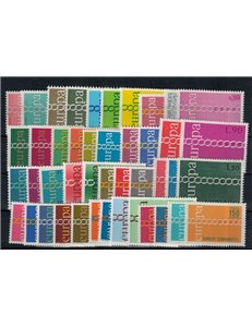 EUROPE CEPT 1971 Complete Year 44v MNH**