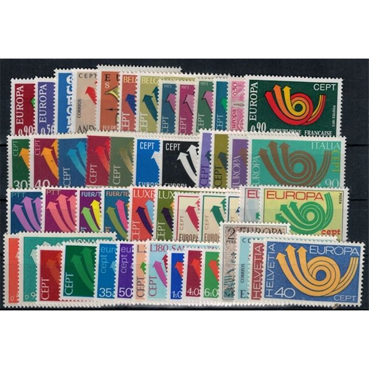 EUROPA CEPT 1973 Annata Completa 50v MNH**