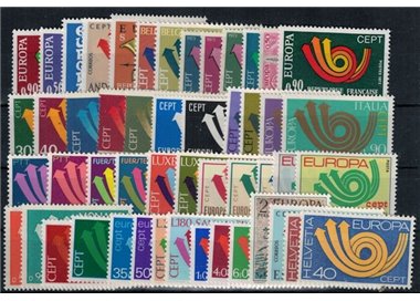 EUROPE CEPT 1973 Complete Year 50v MNH**