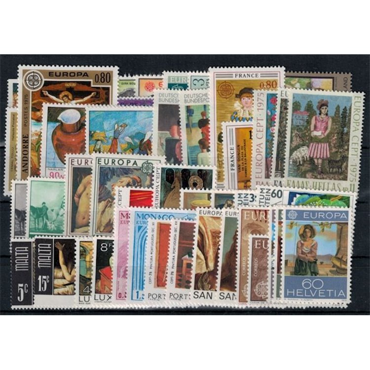 EUROPA CEPT 1975 Annata Completa 50v MNH**