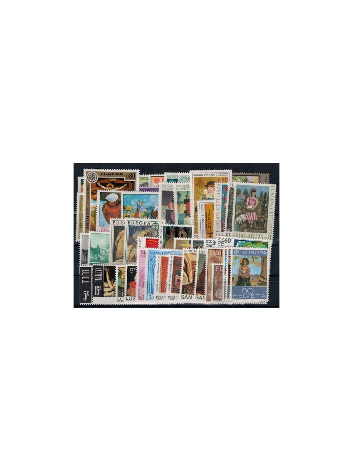 EUROPE CEPT 1975 Complete Year 50v MNH**