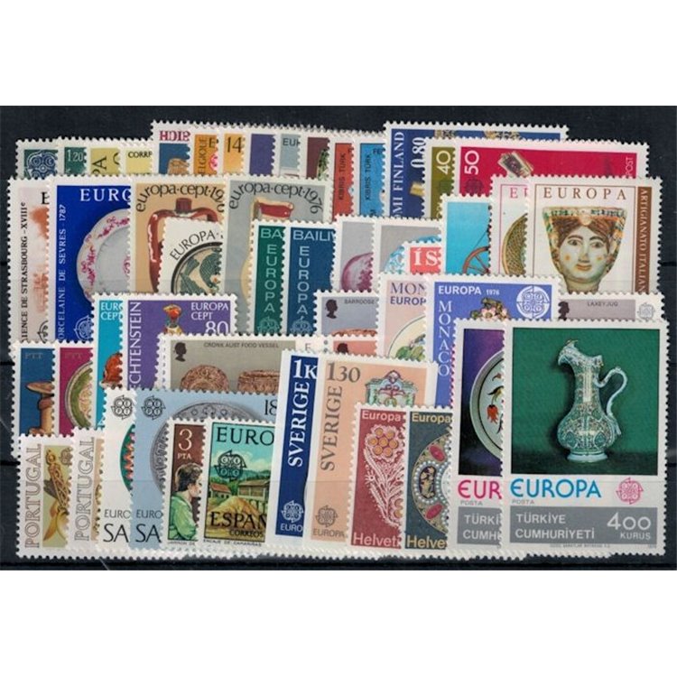 EUROPE CEPT 1976 Complete Year 58v MNH**