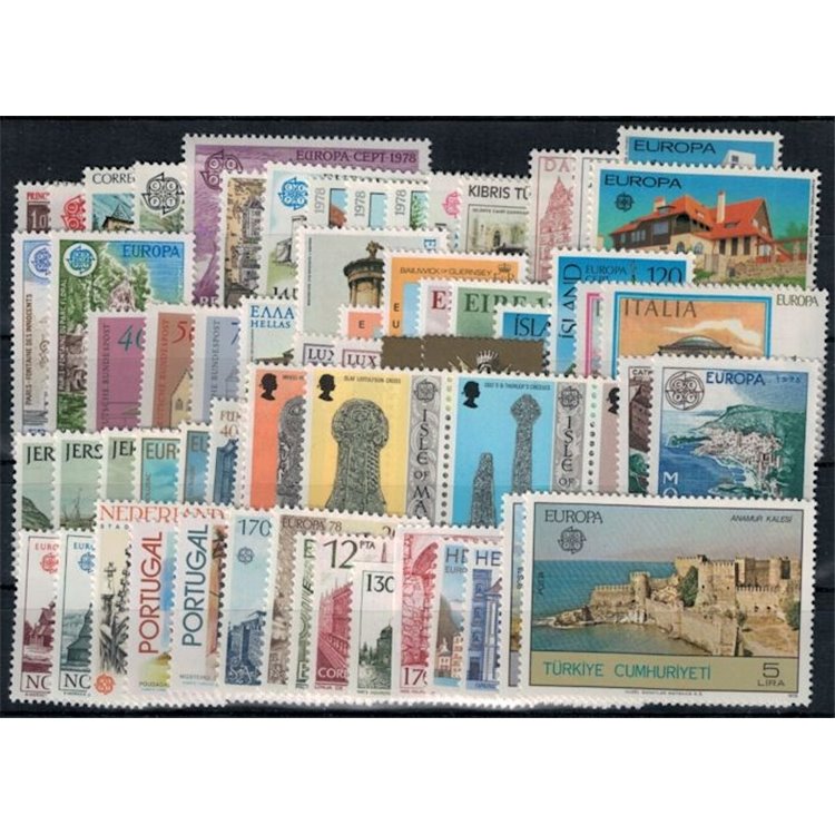 EUROPA CEPT 1978 Annata Completa 65v MNH**