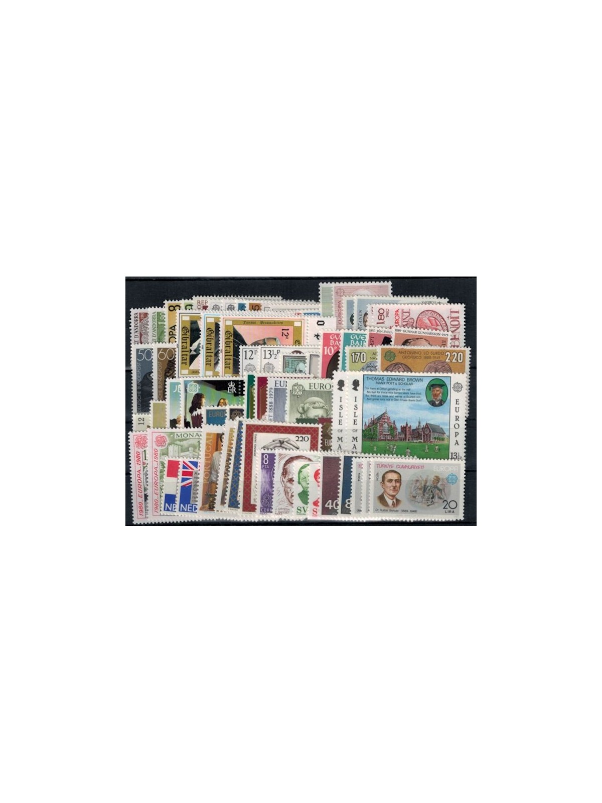 EUROPE CEPT 1980 Complete Year 67v MNH**