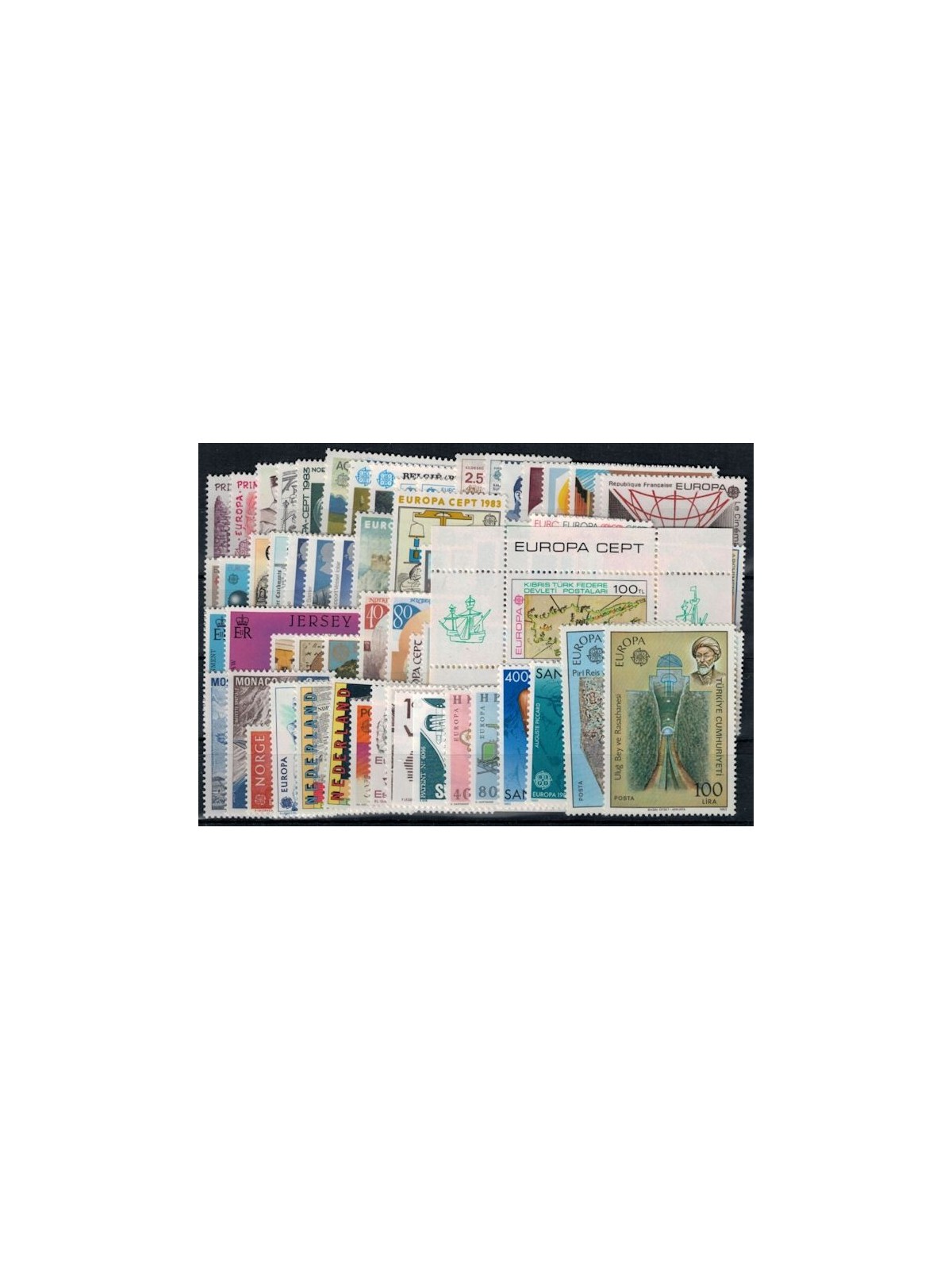 EUROPE CEPT 1983 Complete Year 69v + 1 s/s MNH**