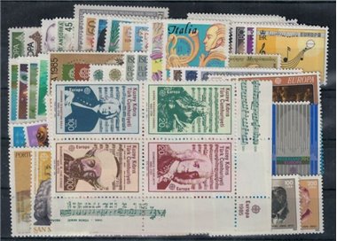 EUROPA CEPT 1985 Annata Completa 74v MNH**