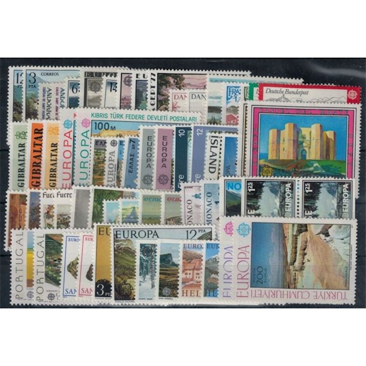 EUROPE CEPT 1977 Complete Year 61v MNH**