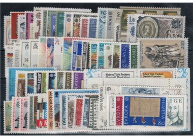 EUROPA CEPT 1982 Annata Completa 71v MNH**