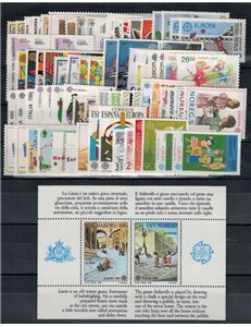 EUROPA CEPT 1989 Annata Completa 85v MNH**
