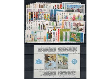 EUROPA CEPT 1989 Annata Completa 85v MNH**
