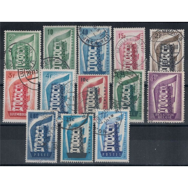 EUROPA CEPT 1956 Complete Year 13v us