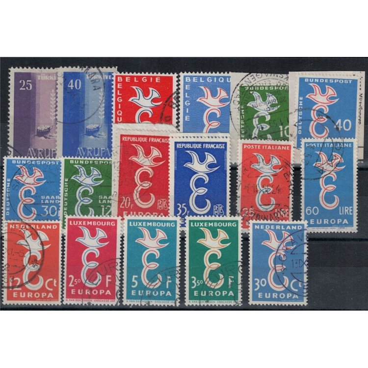 EUROPA CEPT 1958 Complete Year 17v us