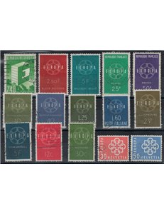 EUROPA CEPT 1959 Complete Year 15v us