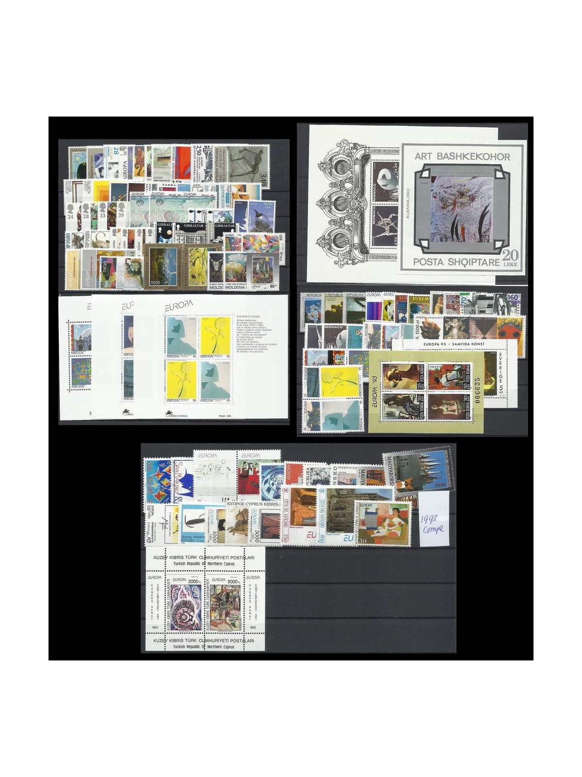 EUROPA CEPT 1993 Annata Completa 103v + 11 BF MNH**