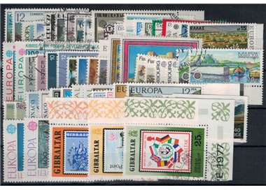EUROPA CEPT 1977 Complete Year 61v us