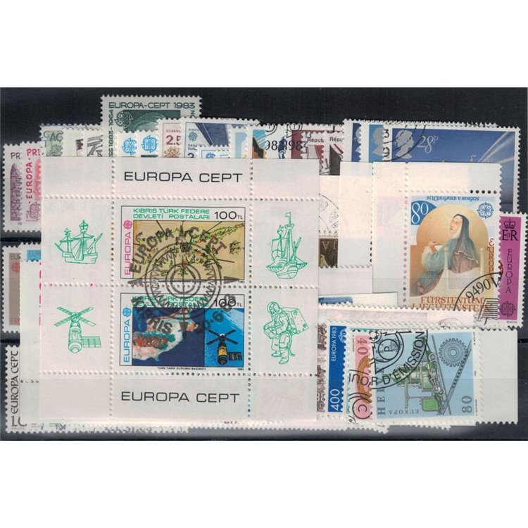 EUROPA CEPT 1983 Annata Completa 69v + 1 BF us