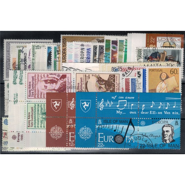 EUROPA CEPT 1985 Complete Year 74v us