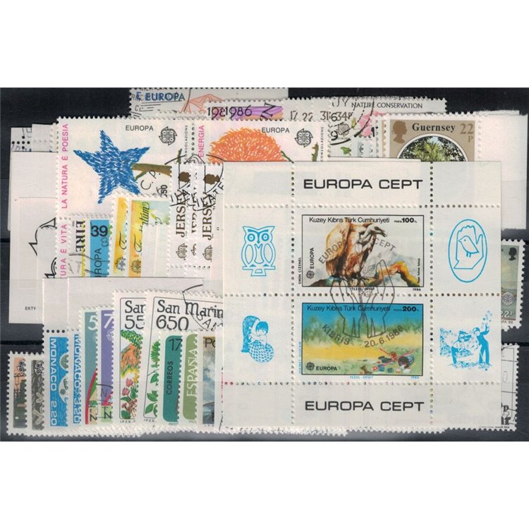 EUROPA CEPT 1986 Annata Completa 75v + 1 BF us