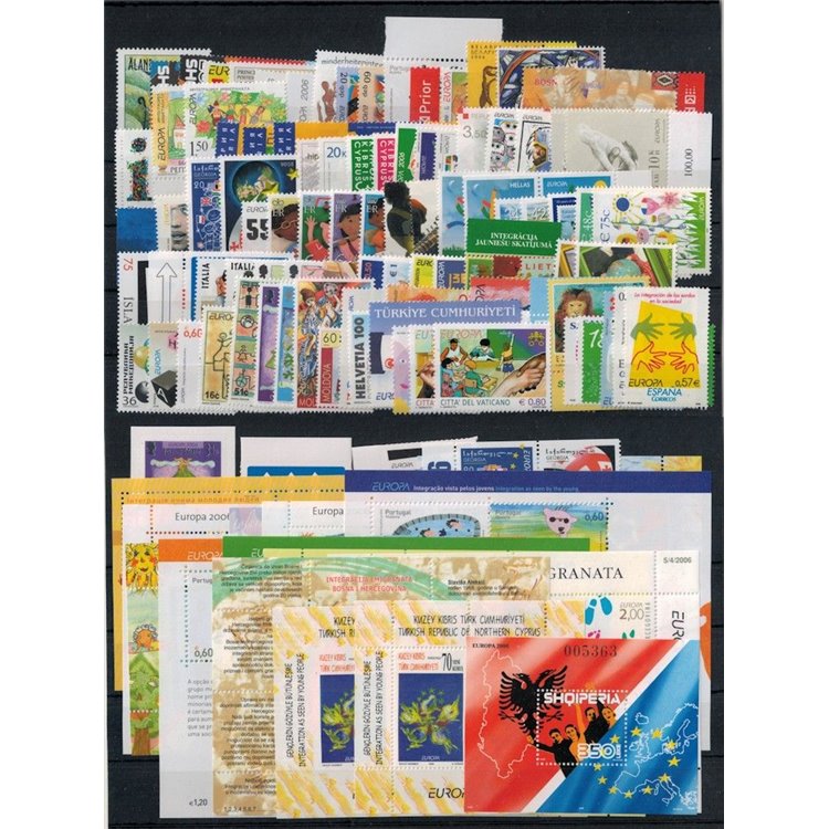EUROPA CEPT 2006 Annata Completa 134v + 13 foglietti MNH**