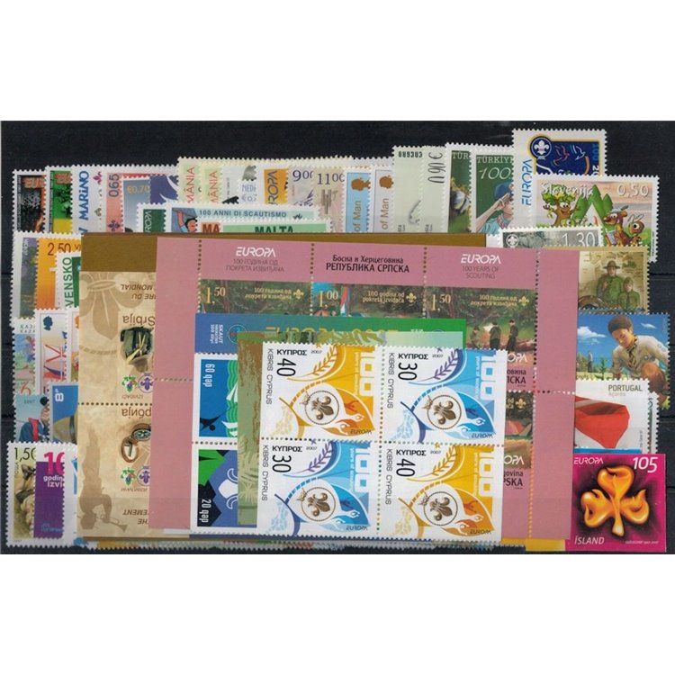 EUROPA CEPT 2007 Annata Completa 134v + 9 BF MNH**