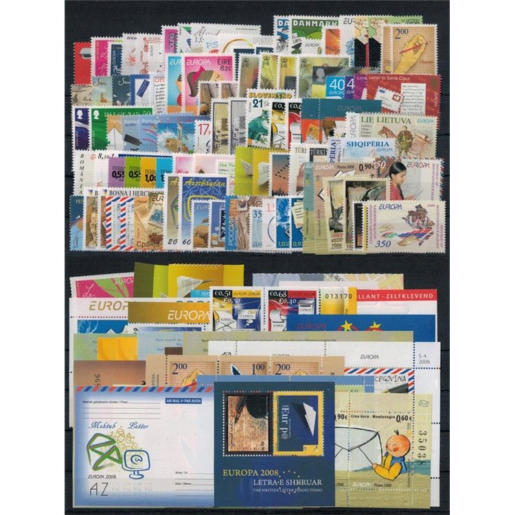 EUROPA CEPT 2008 Annata Completa 137v + 15 foglietti MNH**