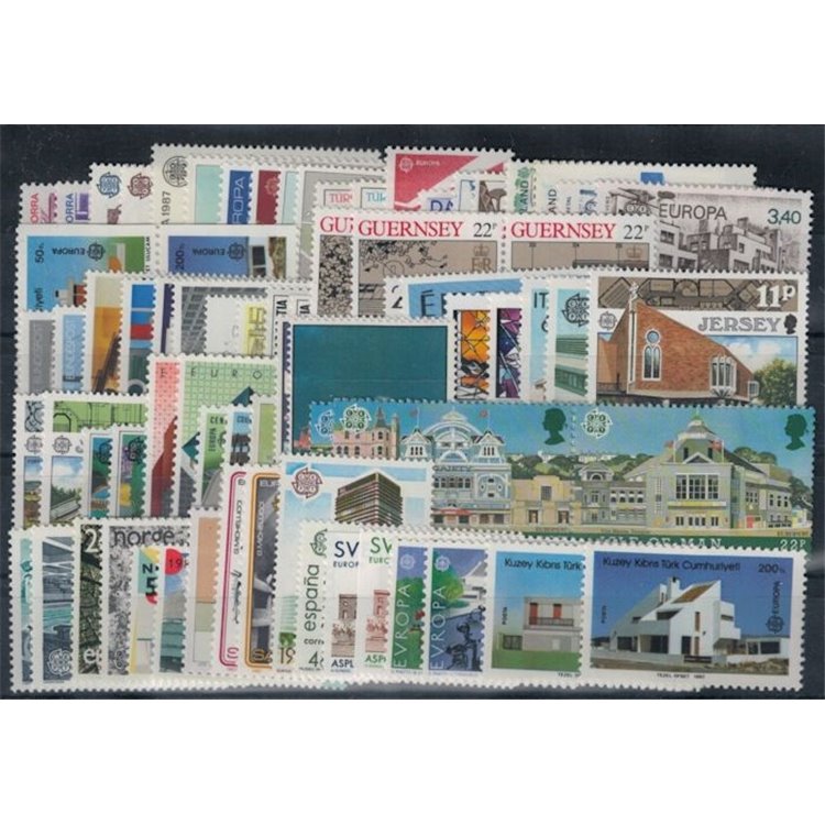EUROPA CEPT 1987 Complete Vintage 78v MNH**