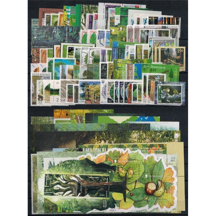 EUROPA CEPT 2011 Annata Completa 125v + 20 foglietti MNH**