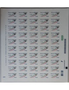 ITALIA 2010 Ordinaria € 0,60 Busta Oro 1 foglio intero MNH**