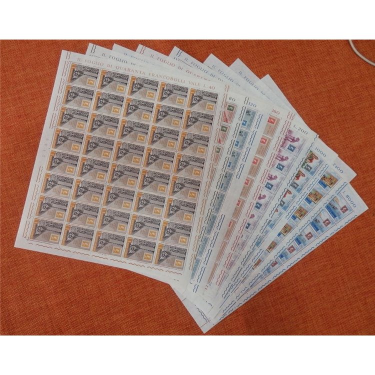SAN MARINO 1959 Sicilian stamps 8 full sheets MNH**