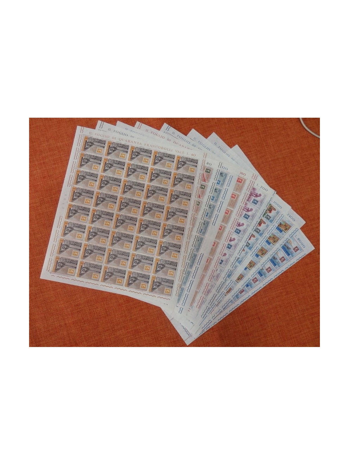 SAN MARINO 1959 Sicilian stamps 8 full sheets MNH**