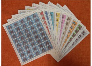 SAN MARINO 1963 Ships 10 full sheets MNH**