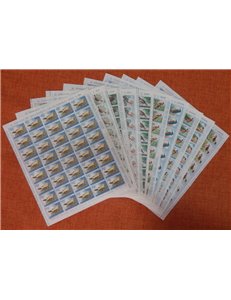 SAN MARINO 1960 Fauna avicola 10 fogli interi MNH**
