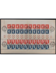 FRANCIA 1949 Centenario del francobollo 1 Foglio Intero con annullo speciale