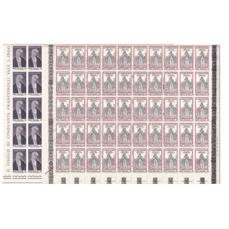 ITALY 1962 Saint Catherine of Siena 2 full sheets np MNH**