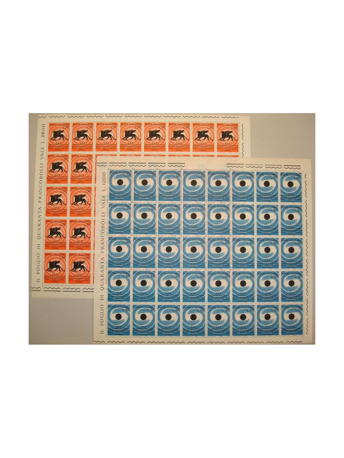 ITALY 1962 Film Festival 2 full sheets MNH**