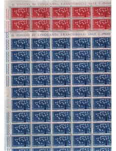 ITALIA 1962 Europa 2 fogli interi MNH**