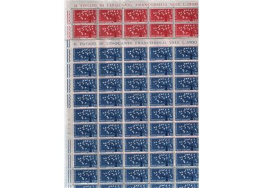 ITALY 1962 Europe 2 full sheets MNH**