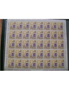 ITALY 1962 Stamp Day 1 full sheet MNH**