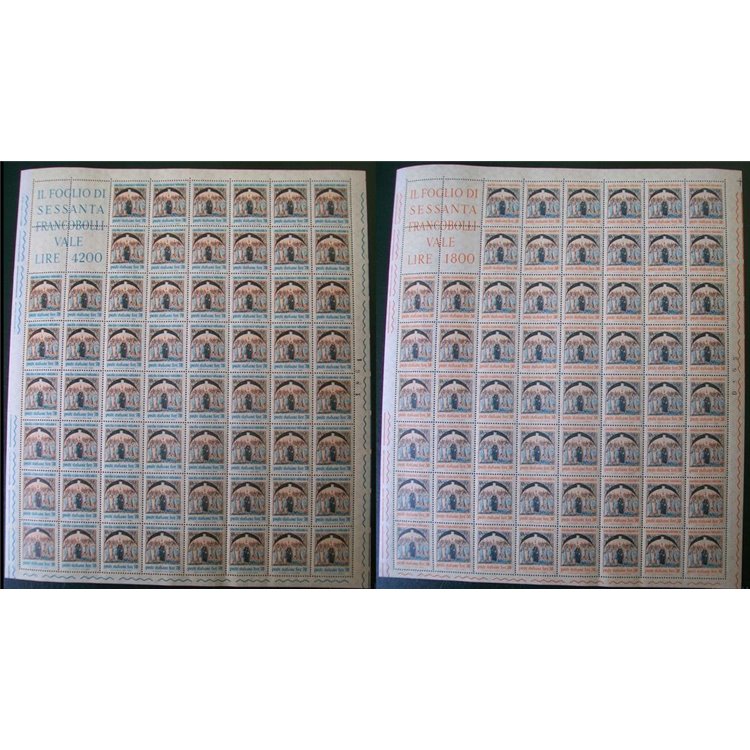 ITALY 1962 Second Vatican Ecumenical Council 2 full sheets MNH**