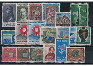 ITALY 1963 Complete Year 19 Full Sheets MNH**