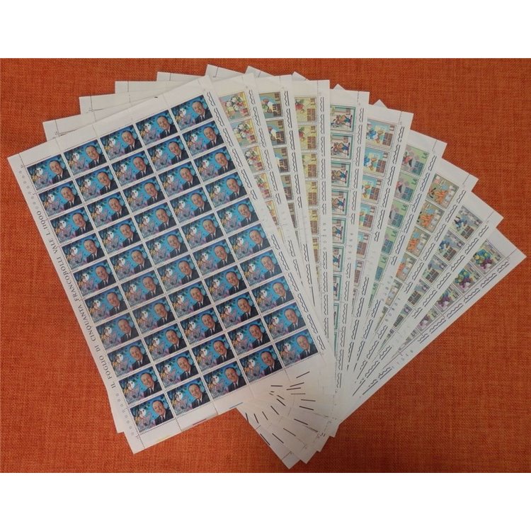 SAN MARINO 1970 Walt Disney 10 full sheets MNH**