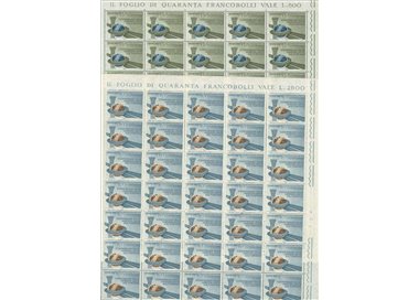 ITALY 1963 UN Conference on Tourism 2 full sheets MNH**