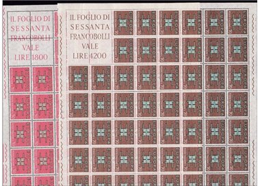 ITALY 1963 Europe 2 full sheets MNH**