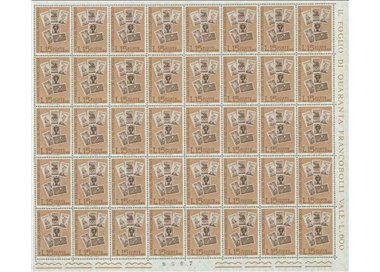 ITALIA 1964 Giornata del francobollo 1 foglio intero MNH**
