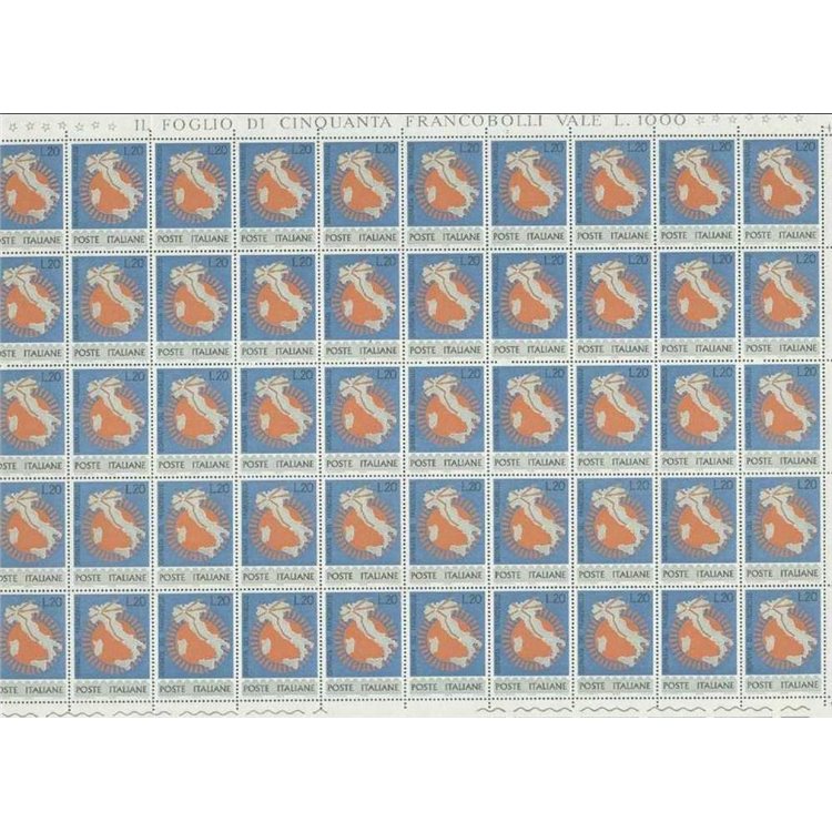 ITALY 1965 Stamp Day 1 full sheet MNH**