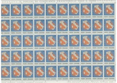ITALIA 1965 Giornata del francobollo 1 foglio intero MNH**